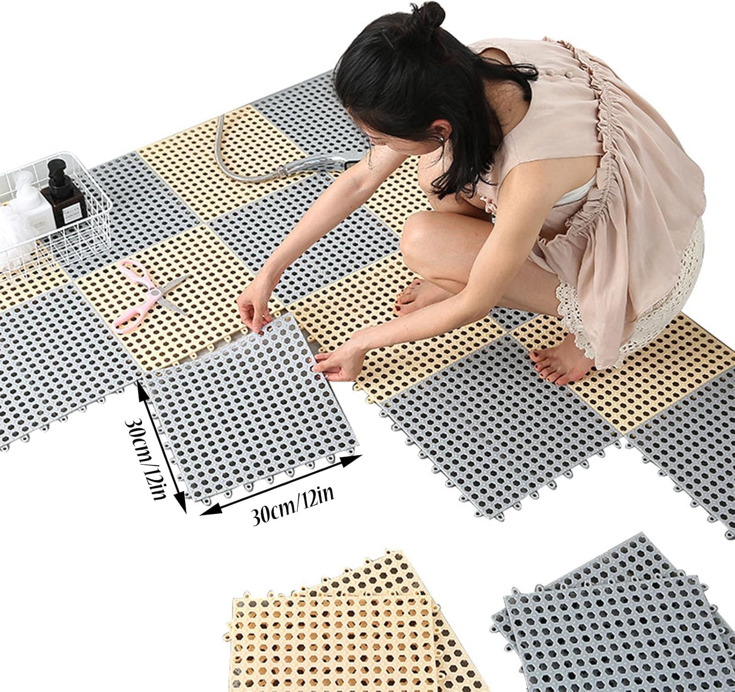 Secure Shower Tiles - Antibacterial & Non-Slip