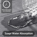 Memory Foam Bath Mat - 3pcs Set