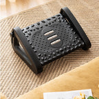 Ergonomic Footrest With Massaging Rollers