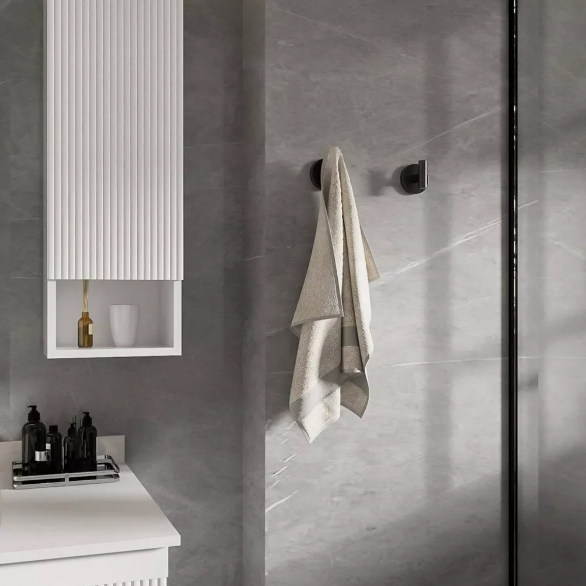 Straight Stainless Steel Secure Hooks