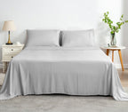 100% Bamboo Sheet Set (Flat & Fitted Sheets Included) + FREE Pillowcases