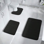 Memory Foam Bath Mat - 3pcs Set