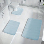 Memory Foam Bath Mat - 3pcs Set
